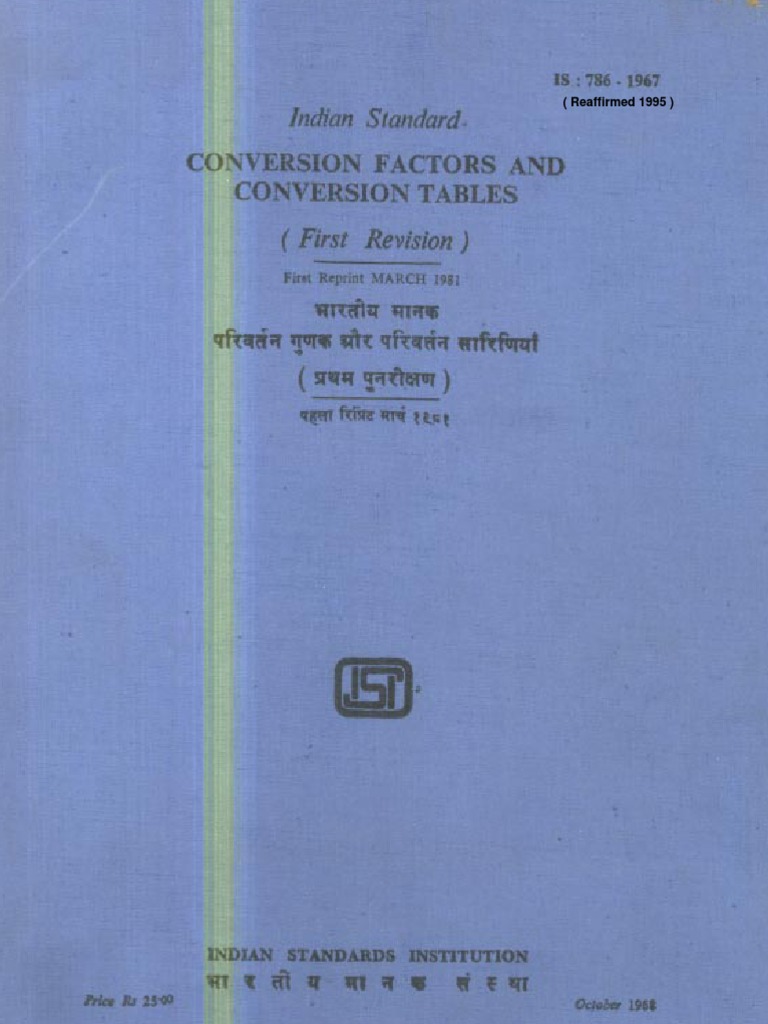 786 Conversion Factors& Tables | PDF | Litre | Gallon