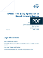 EARS EasyApprochToRequirementsSyntax