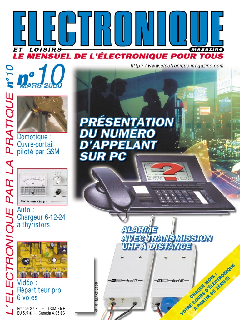 Alarme Avec Transmission À Distanse, PDF, Fréquence