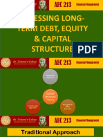 Assessing Long-Term Debt, Equity and Capital Structure