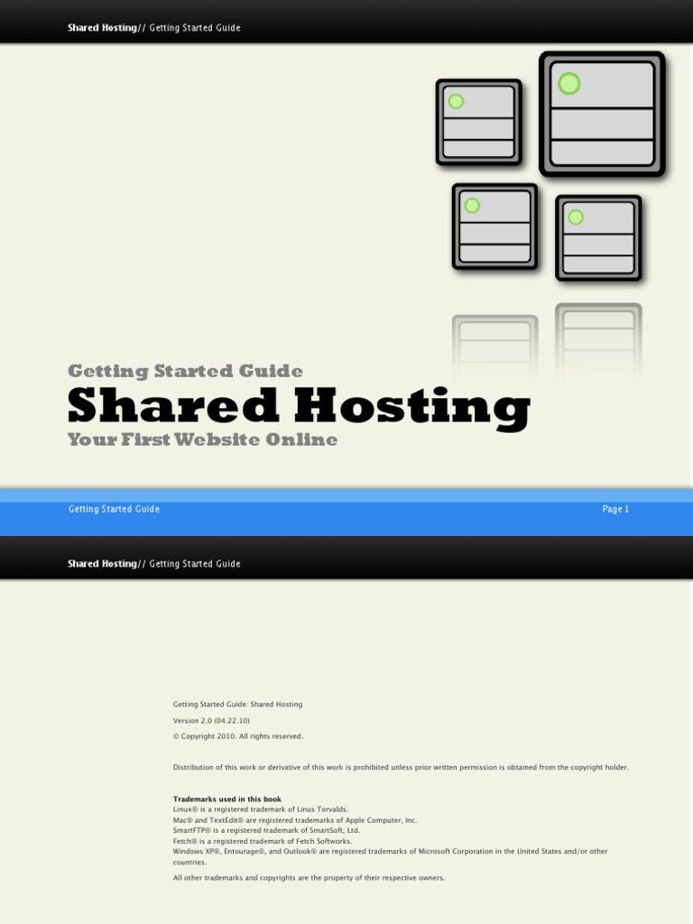 Shared Hosting: Getting Started Guide | PDF | File Transfer Protocol ...