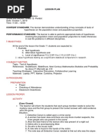 Grade 11 Scatter Plot Lesson Plan | PDF | Scatter Plot | Correlation ...