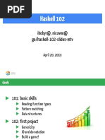 Haskell 102
