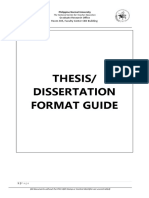 Thesis Dissertation Format Guide - CGSTER - GRESO PDF
