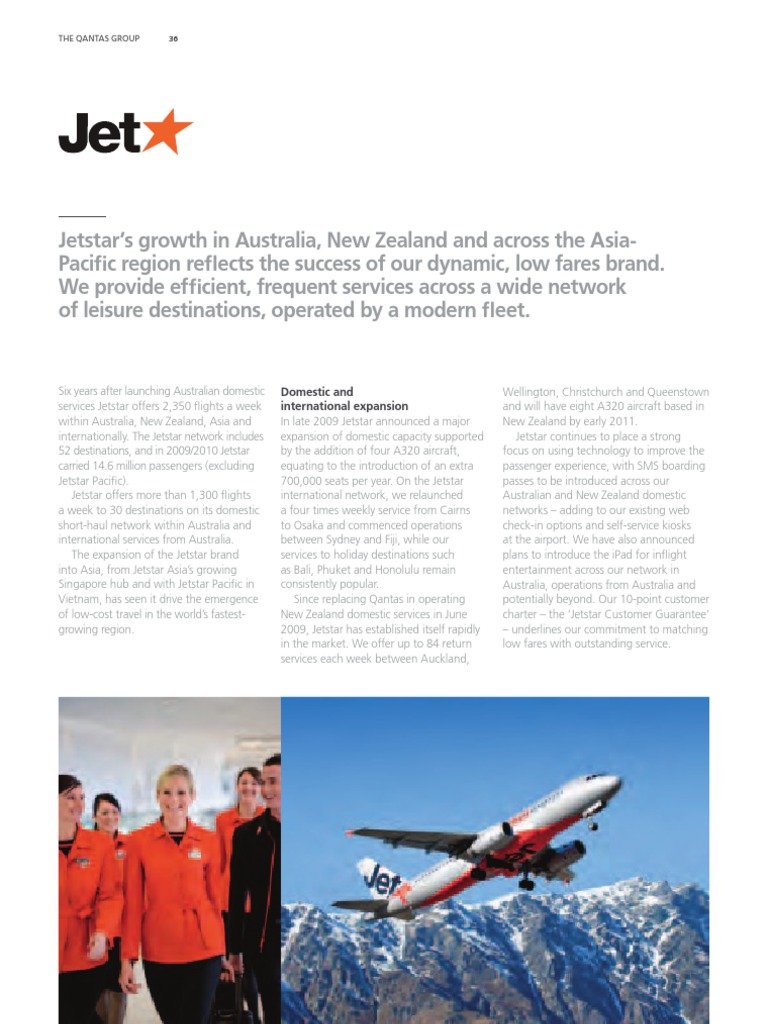 Jetstar's Growth and Expansion Overview | PDF | Airlines | Aviation