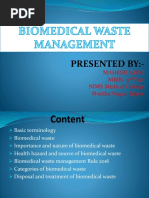 Biomedical Waste Management Overview | PDF | Incineration | Waste