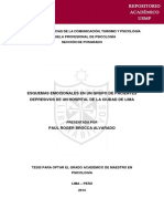 Esquemas Emocionales en Pacientes Con Depresión - Ensayo PDF