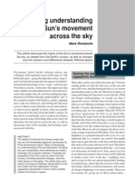 Developing Understanding of The Sun's Movement Across The Sky