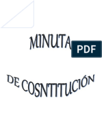 Minuta de Constitución