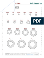 Metric Flat Washer Sizes PDF