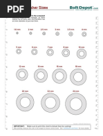 Metric Flat Washer Sizes PDF