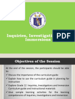 Applied Inquiries Investigations and Immersions