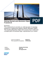 Getting Started with Business Object Processing Framework