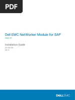 Docu94025 NetWorker Module for SAP 19.1 Installation Guide
