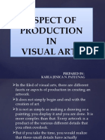 Aspect of Production For Visual Art