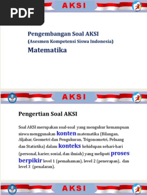 5 Pengembangan Soal Aksi Matematika Sma