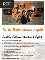 Pre-War Philippine Literature in English_Final