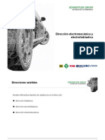 Dirección electromecánica y electrohidráulica: componentes, funcionamiento y fallas