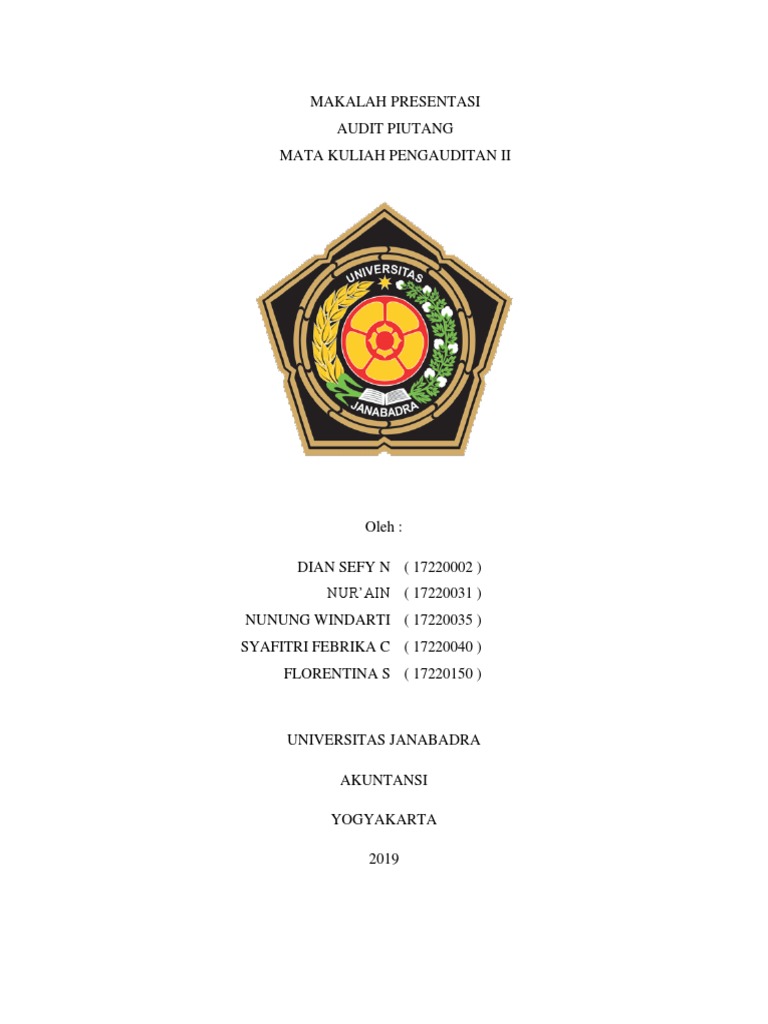 Makalah Audit Piutang