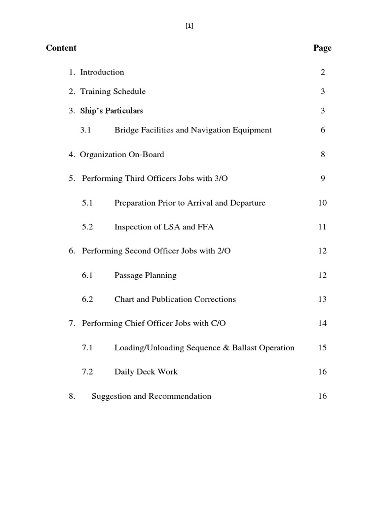 Training Report for Nautical Science | PDF | Navigation | Shipping