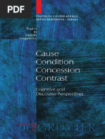 Elizabeth Couper-Kuhlen, Bernd Kortmann-Cause, Condition, Concession, Contrast - Cognitive and Discourse Perspectives (Topics in English Linguistics, No 33) (2000) PDF