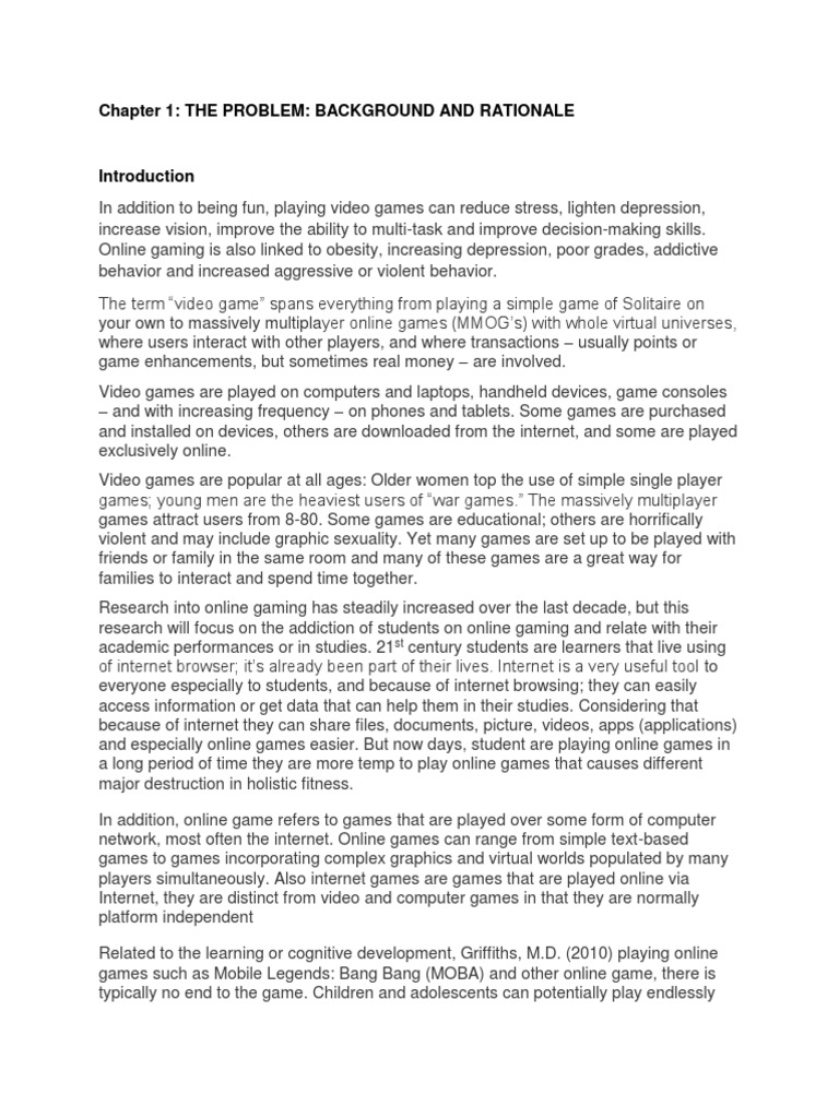 The Relationship Between Online Gaming Addiction and Academic