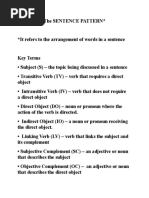The Five Basic Sentence Patterns in English | PDF | Verb | Subject ...