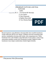 DISCOUNTING, INTERMEDIATE OUTCOME, DAN FINAL OUTCOME