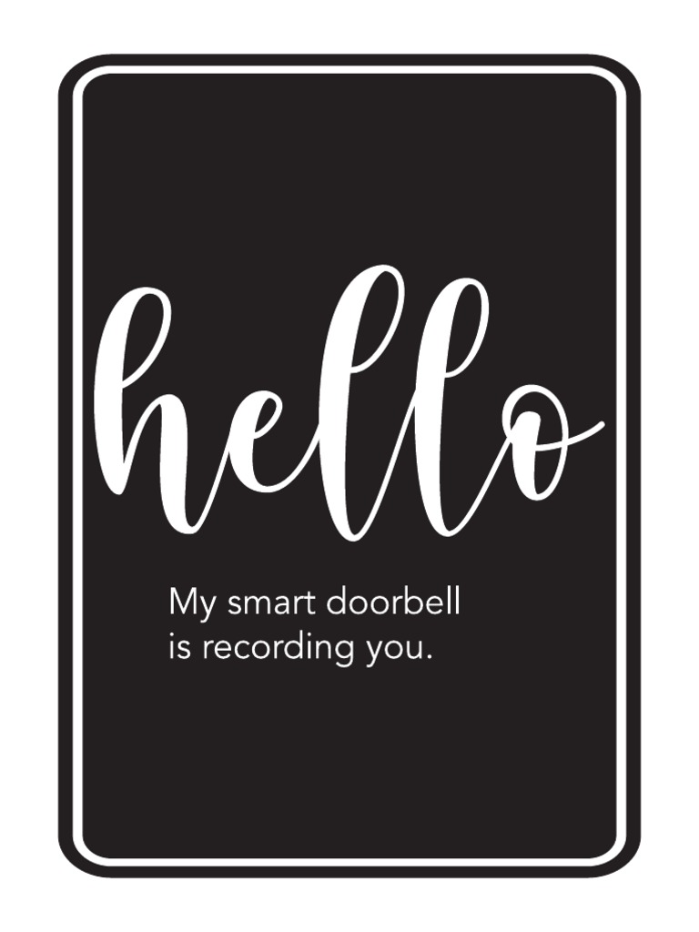 Doorbell Sign 2