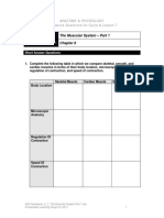 Anatomy and Physiology - Sample Homework Questions