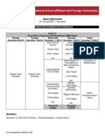 AY 2019-2020 - 2nd Quarter Examination Schedule