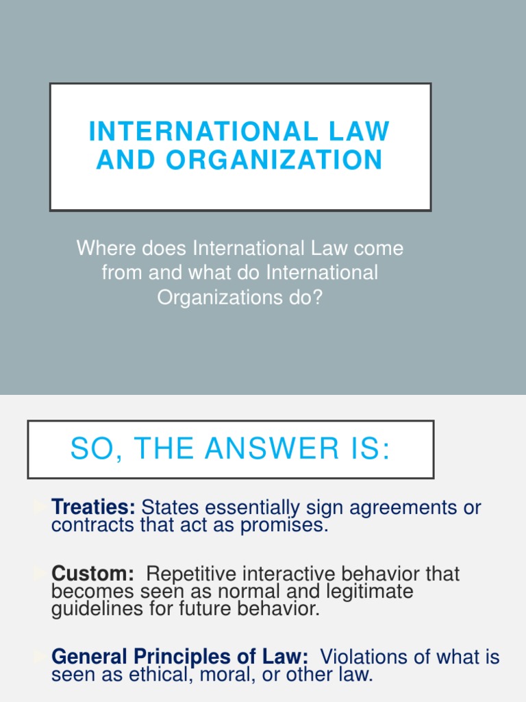 Sources and Functions of International Law | PDF | International Law ...