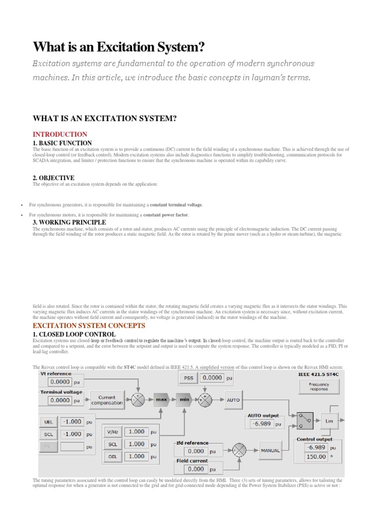 Static Excitation System 1 | PDF | Rectifier | Control Theory