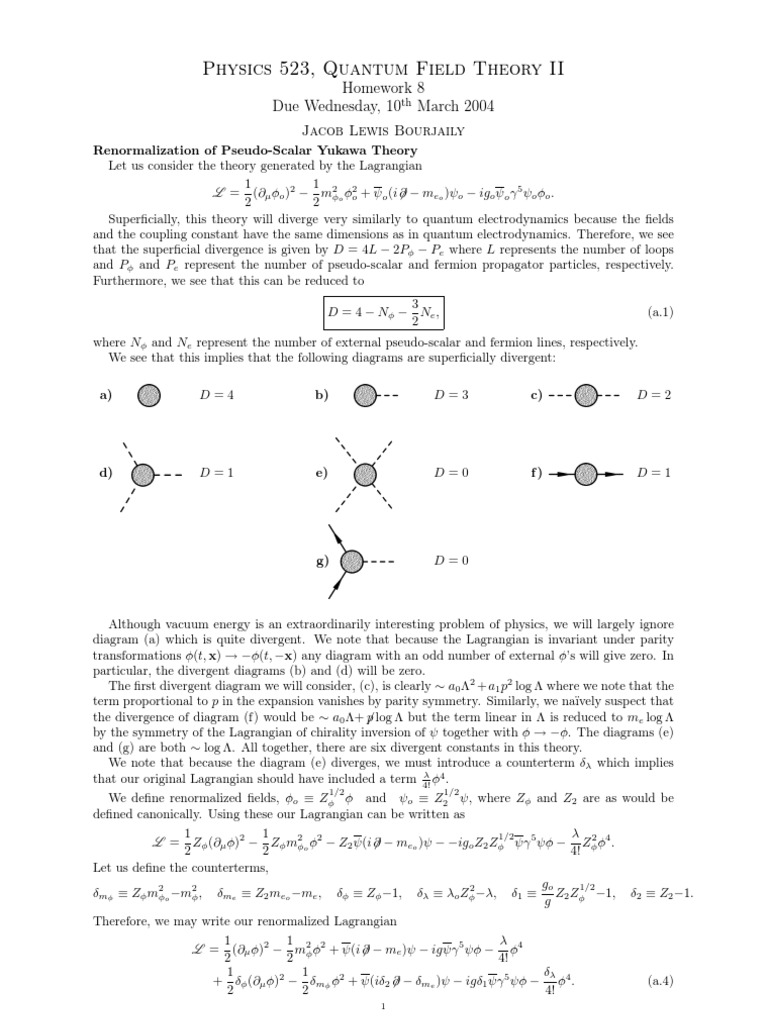 Field theory homework picture