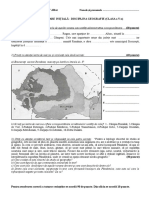 Test Initial Geografie Si Barem Cls V