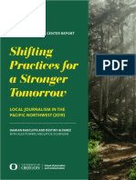 Shifting Practices For A Stronger Tomorrow: Local Journalism in The Pacific Northwest (2019)