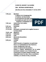 Agenda Retiros 2019