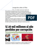 La Corrupción Sobre El País