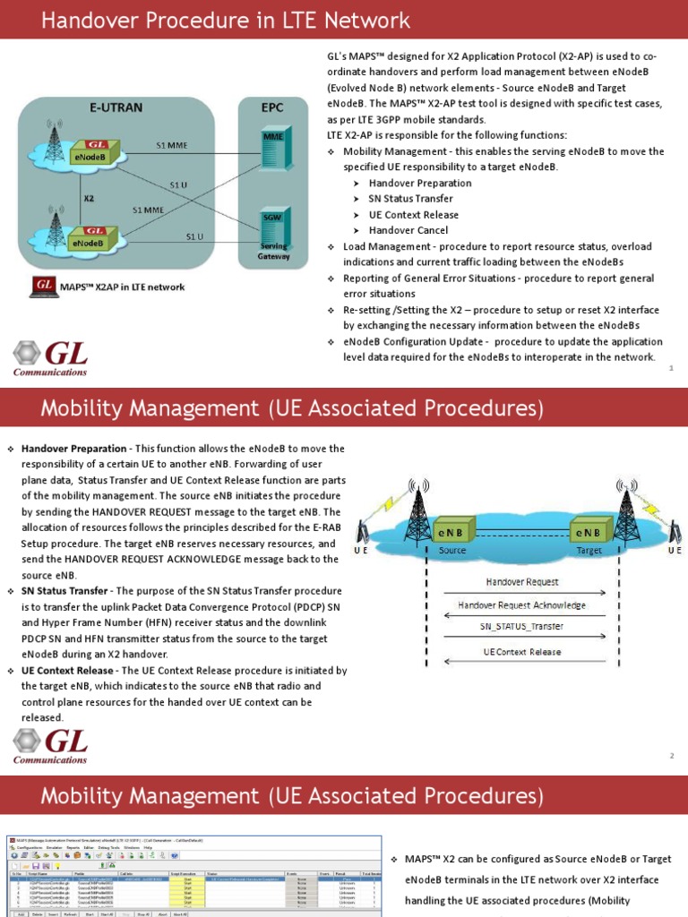 Intra Handover Procedure in LTE Network | PDF | Lte (Telecommunication ...