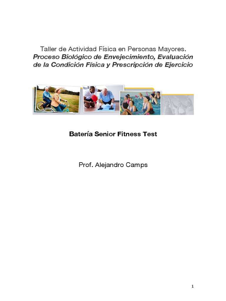 Senior - Fitness - Test. Protocolo PDF | PDF | Pie | Cuerpo humano