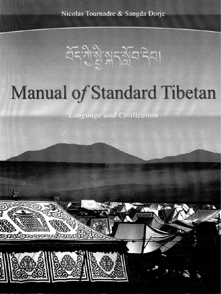 Nicolas Tournadre Manual of Standard Tibetan PDF | PDF