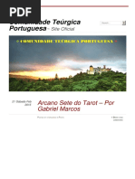 Arcano Sete Do Tarot a Por Gabriel Marcos Comunida