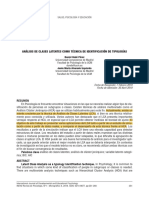 Análisis de Clases Latentes Como Técnica de Identificación de Tipologías