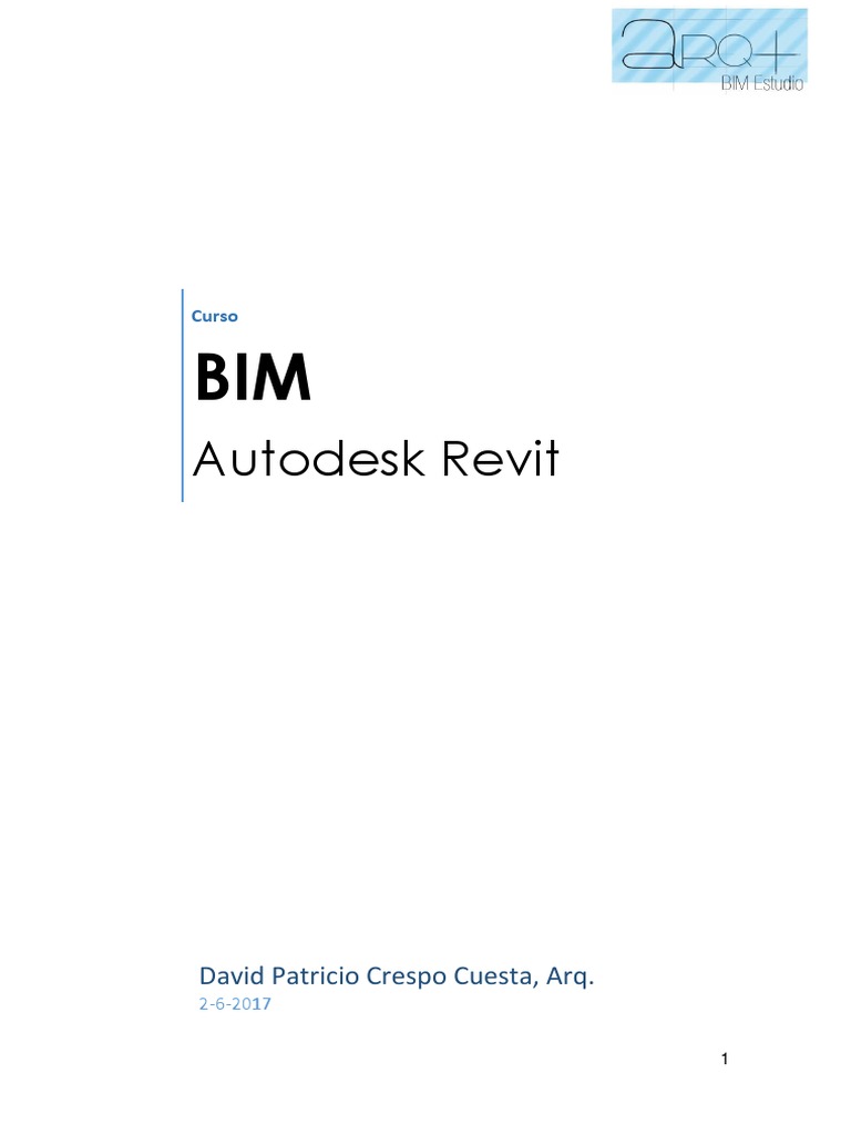 Curso BIM Autodesk Revit 2017 | PDF | Autodesk Revit | Planificación