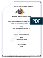 Nulidad de Transferencia de Bienes para Evitar El Pago de La Reparación Civil de La Víctima