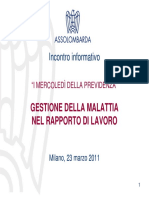 Federico Binik - Gestione Della Malattia Nel Rapporto Di Lavoro