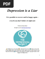 Depression Is A Liar Brought To You by The Depression Project PDF