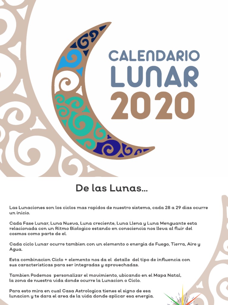 Calendario Lunar 2020 Pdf