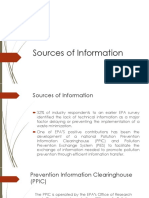 Sources of Information Pollution Prevention