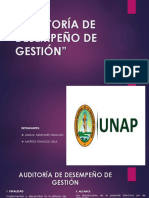 Auditoría de Desempeño de Gestión